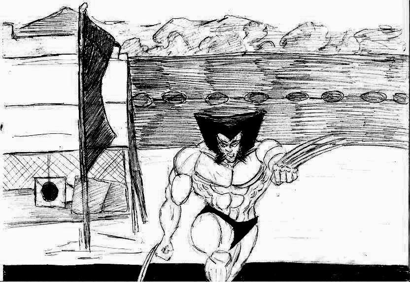 Wolverine at the Beach