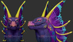 ZBrush - Bubblegum, Bogsneak - FlightRising by Rebecca1208