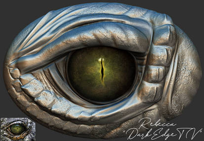 Crocodile Eye Study | ZBrush