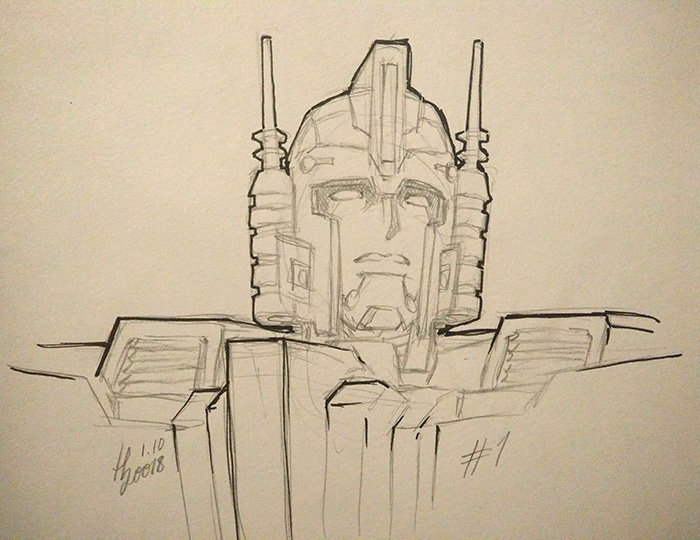 Inktober 2018 - 01 Ultra Magnus