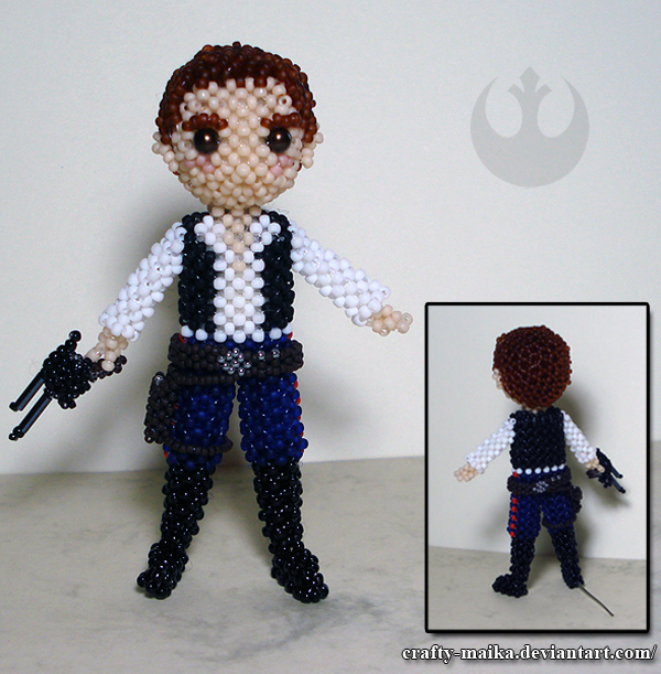 Beaded doll: Han Solo