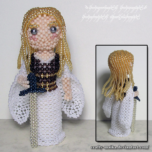 Beaded doll: Eowyn (Lord of the Rings)