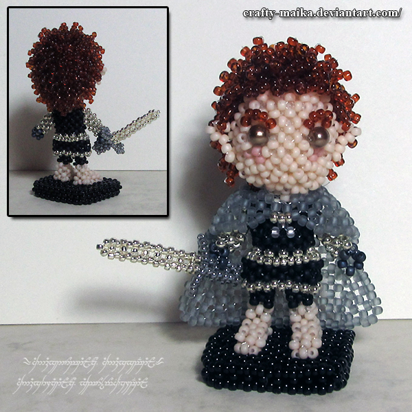 Beaded doll: Peregrin Took