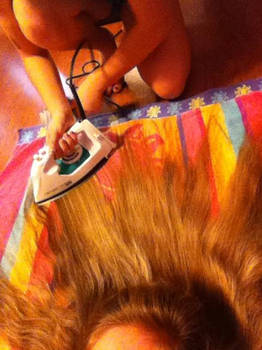 How we straighten hair at 2 a.m.