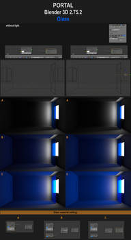 Blender 3D Area Portal - Glass setting