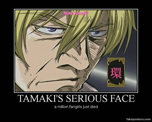 Tamaki's serious face