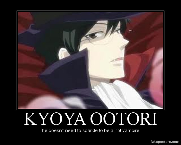 Kyoya is a hot vampire