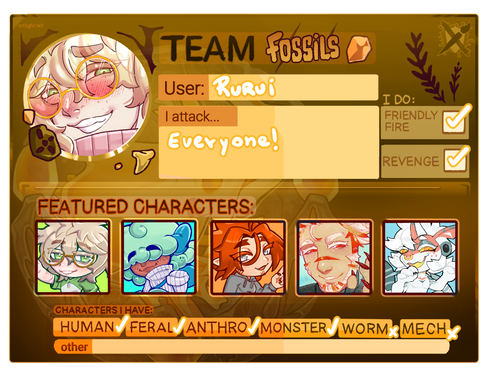 Fossils Card 2025 Artfight! by FururiPaws on DeviantArt