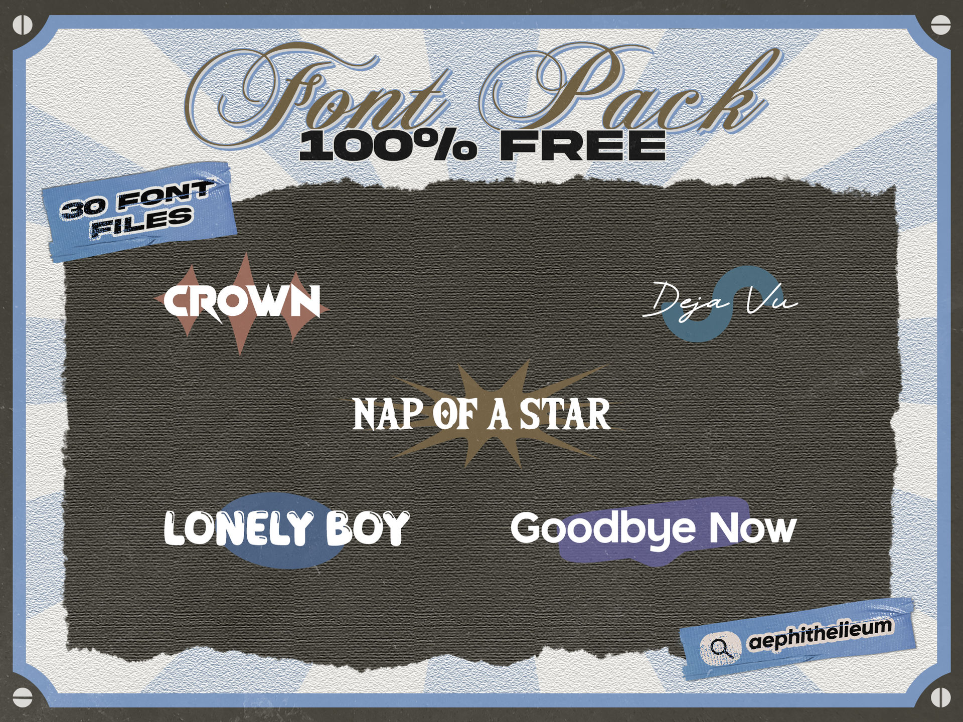 Font File Example #10 (Font Pack) 30 Free Fonts 5 by aephithellieum on DeviantArt