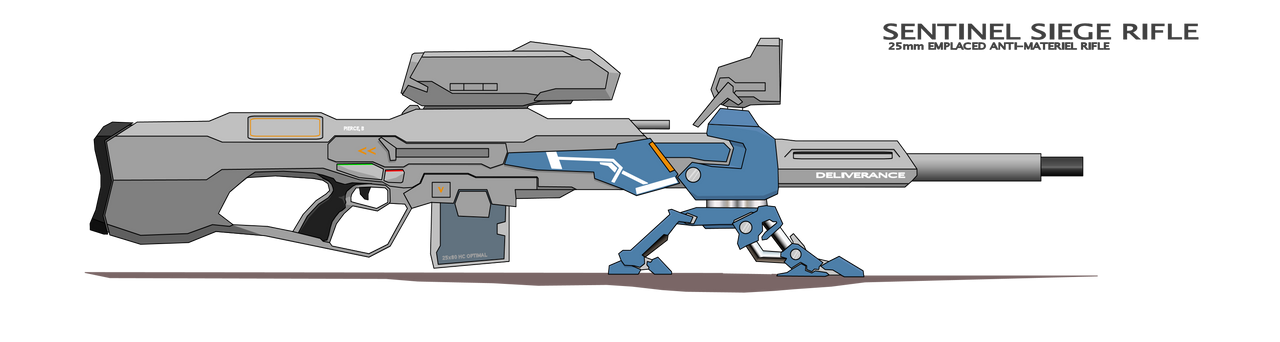 Sentinel Siege Rifle by Exofuture on DeviantArt