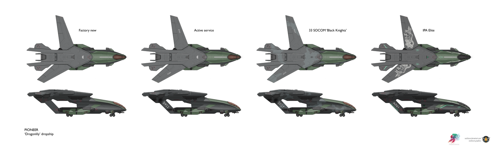 [Commission] Resplendence: 'Dragonlily' dropship