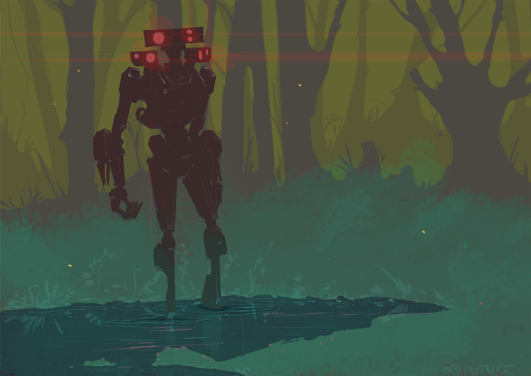 Swamp robot