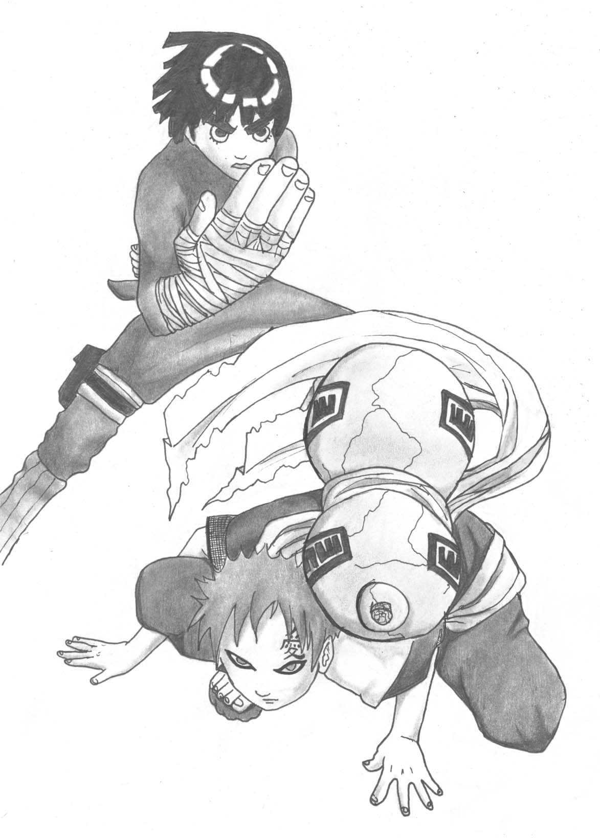 rock lee and gaara