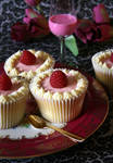 raspberry cupcakes by cookiefiles