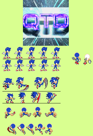 Small Custom Sonic Sprite Sheet