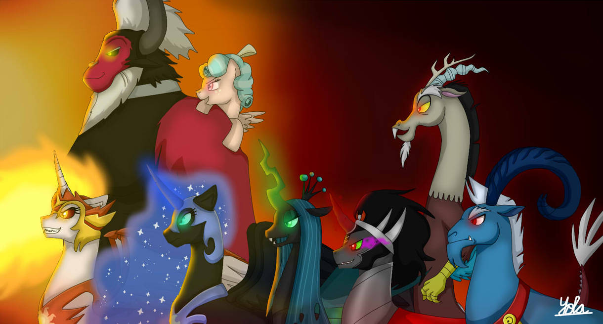 MLP villains - line up by Yola96 on DeviantArt