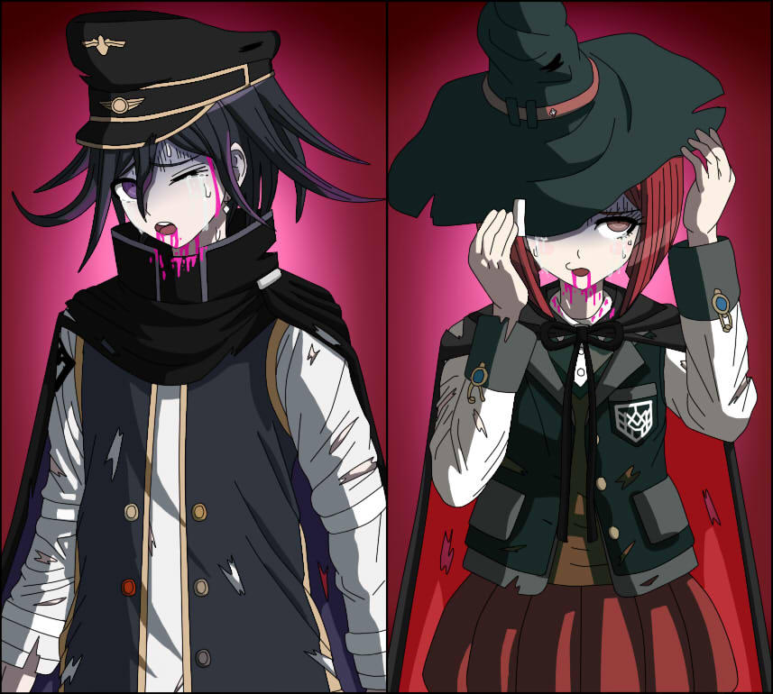 The injured V3 students Kokichi and Himiko by Yola96 on DeviantArt
