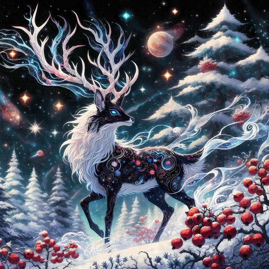 Black Magic Deer by Patoman-Color on DeviantArt