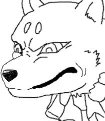 wolf lineart