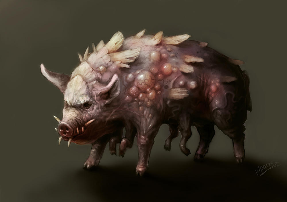 Concept of mutant pig. by Kozivara on DeviantArt