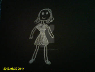 my chalk girl drawing