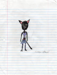 my black cat oc name bombay (scanner version)