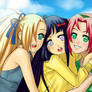Ino, Hinata, and Sakura