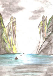 Passing the Argonath by Ann43