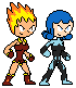 Rose Ting and Soaker sprites