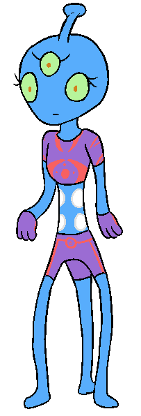 Triclops Alien Girl