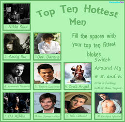 Top 10 Hottest Guys :3