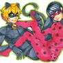 lady bug and cat noir