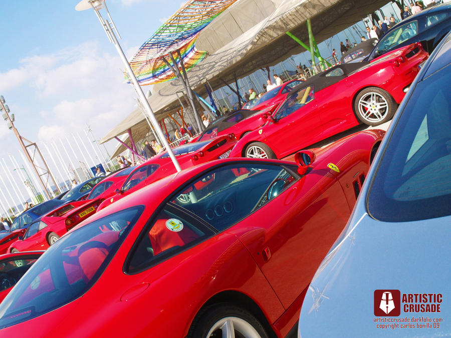 A sea of ferrari