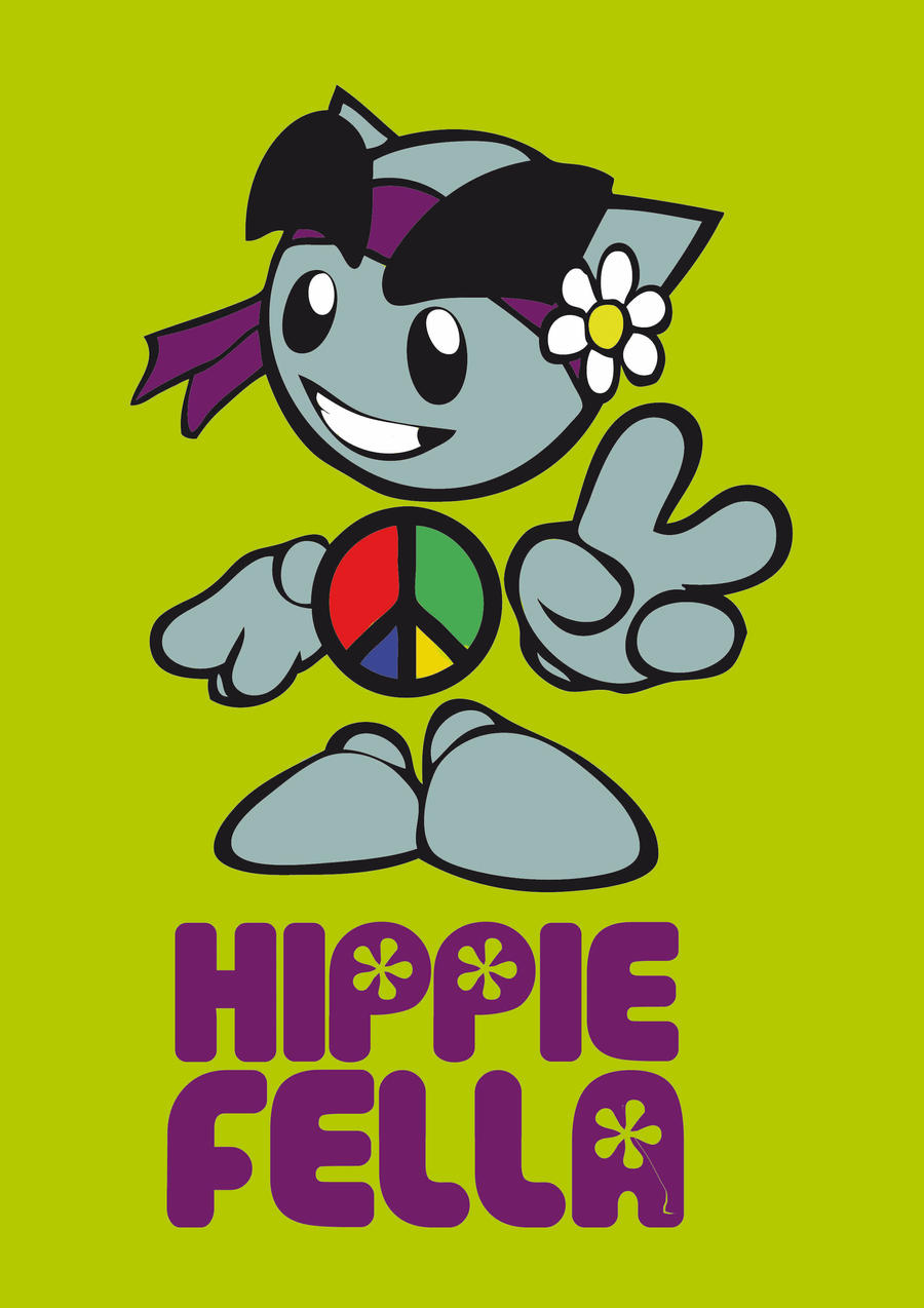 Fella hippie mascot