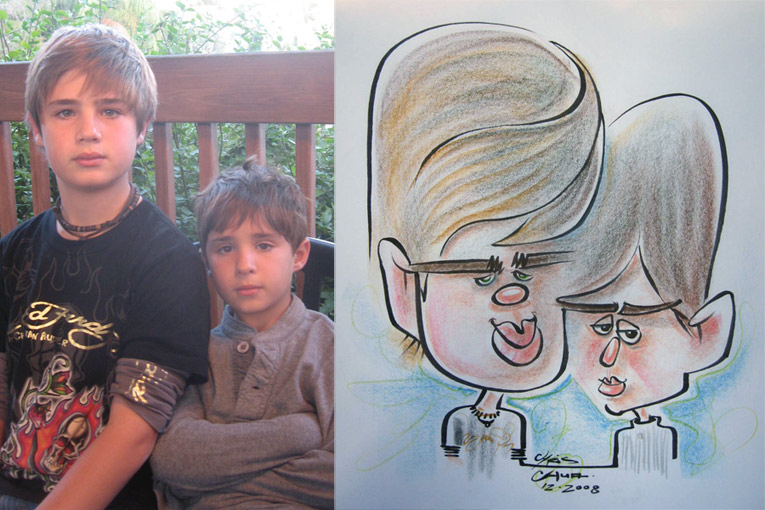 caricature- bros connect 08