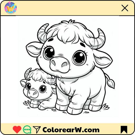Bufalos para colorear - ColorearW by clawgomez on DeviantArt