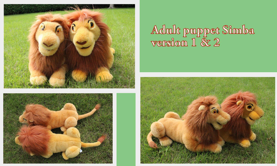Simba puppet V1 and V2 by Laurel-Lion on DeviantArt