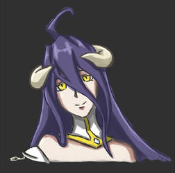 Albedo from anime Overlord