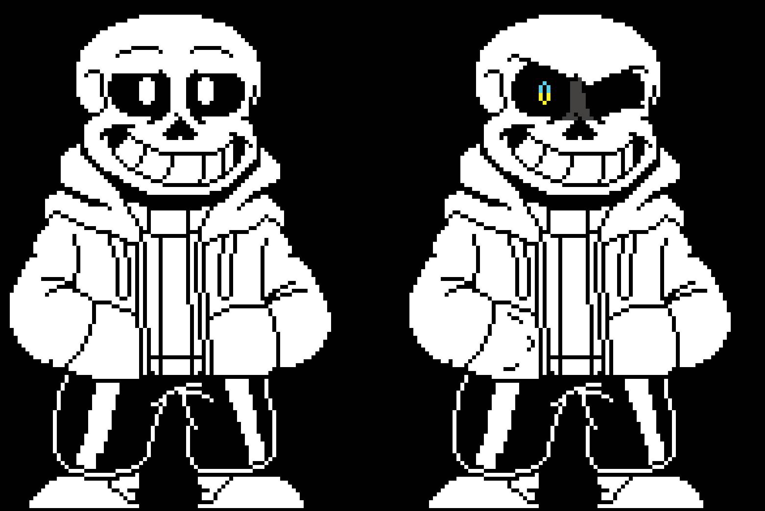 I turned dialog sans sprite into battle one by Dismoralus on DeviantArt