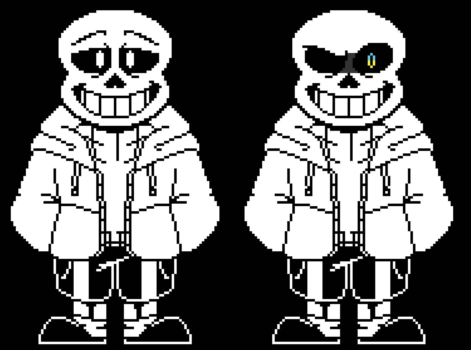 Undertale Colored Battle Sprites- Sans by Tales499 on DeviantArt