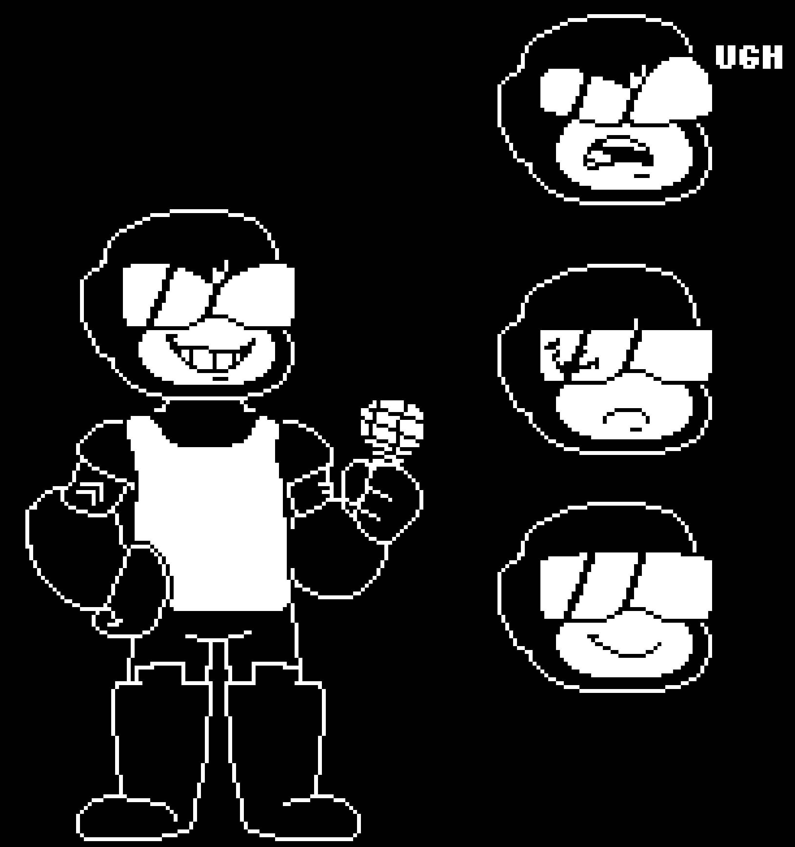 Undertale - Sans (Battle Sprites v2) by ItsJustDiamond on DeviantArt