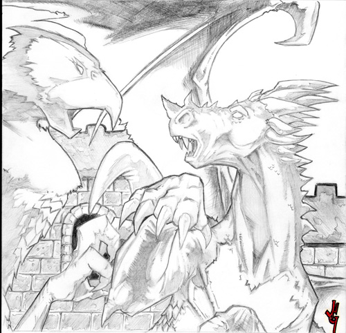 Dog Fight by JasonGodwin