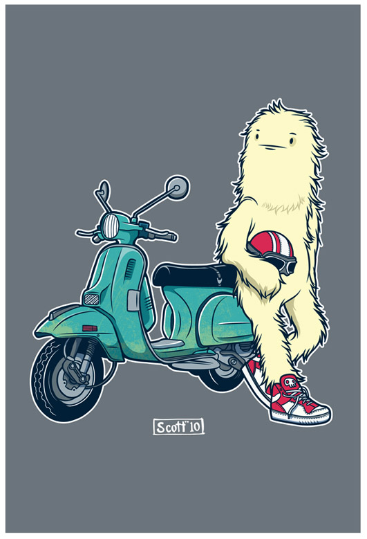 Yes. Another Yeti on a scooter