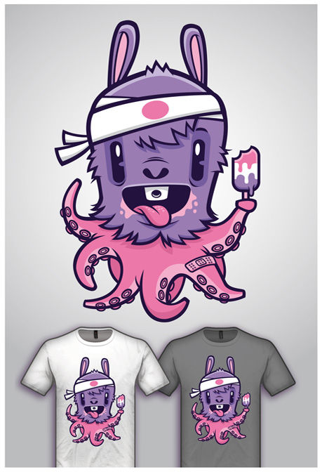 Cute Monster Tee Design 2