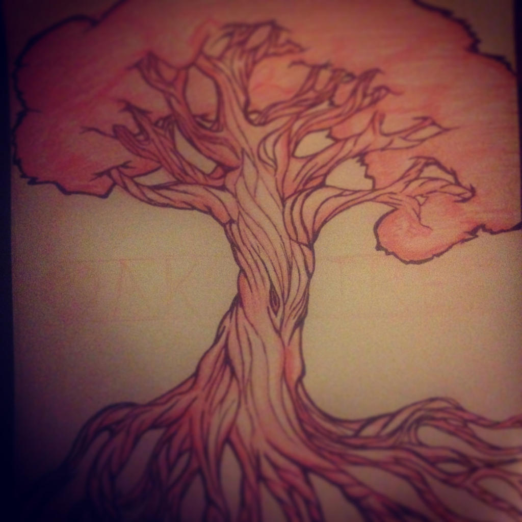 oak tree design drawing by davidgodfrey on DeviantArt