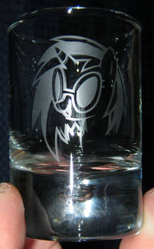 Vinyl Scratch shot glass