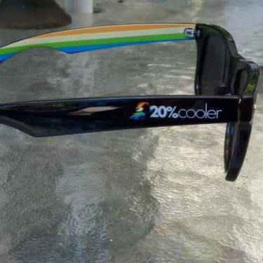 My Rainbow Dash glasses #2- side view