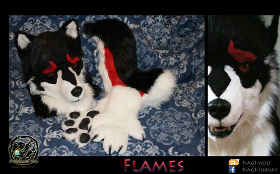 Mini partial suit : Flame