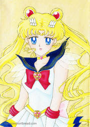 Super Sailor Moon on canvas