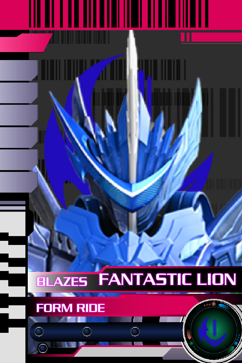 Kamen Rider Blaze Fantastic Lion Card By Bladerrideslash On Deviantart
